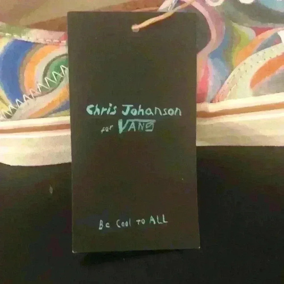 Vans authentic Chris Johanson colorful swirly pattern men’s size 10 NWT - Picture 4 of 5